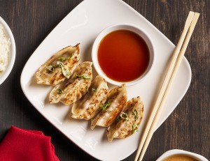 Start your meal with our premium A5 Japanese Wagyu Gyoza, expertly prepared and served with a bright ponzu dipping sauce. Rich, savory, and perfectly balanced, this elevated appetizer offers a luxurious introduction to your Benihana experience.
