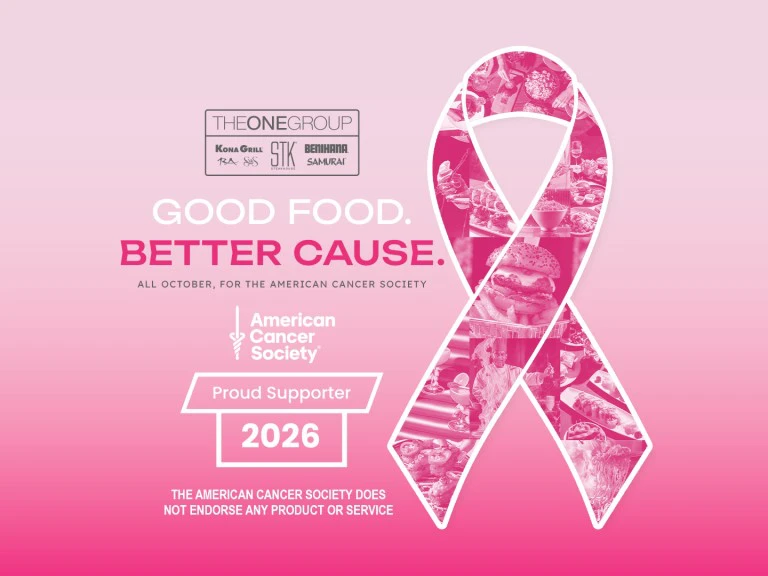 This October, The ONE Group is proud to support Breast Cancer Awareness Month and the American Cancer Society’s mission to help end breast cancer.
