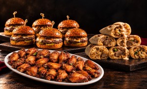 Cinematic Burger, Burrito, and Wings Feast